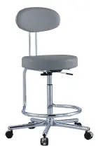 LS - 123 židle lékařská, koženka OTO SA 2 - koženka tmavě šedá